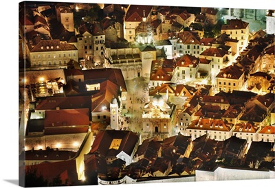 Croatia, Dalmatia, Dubrovnik, View of the town from Zarkovica