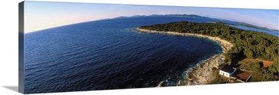 Croatia, Dalmatia, Kornati Islands, view from the top of Veli Rat lighthouse