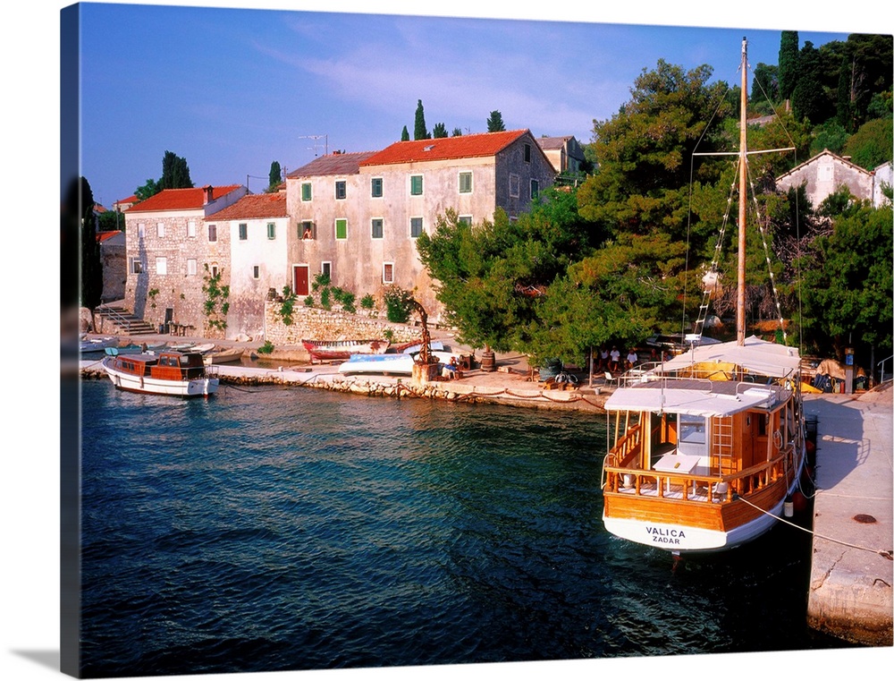 Croatia, Dalmatia, Ugljan Island, view of Preko