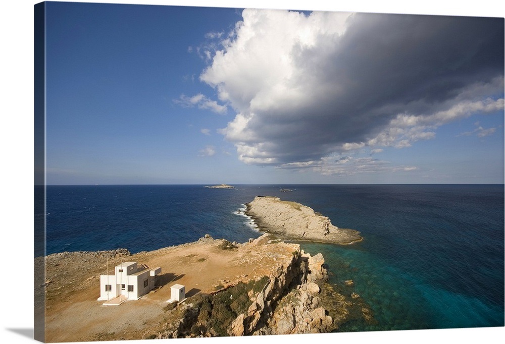Cyprus, Northern Cyprus, Kirpasa, View of Cape Zafer, point of the Karpas peninsula Wall Art
