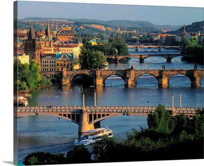 Czech Republic, Prague, Bridges over River Vltava, Charles Bridge