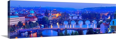Czech Republic, Prague, Charles Bridge, Vltava, Prague bridges overview