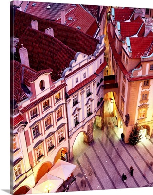 Czech Republic, Prague, Old town square, view from above