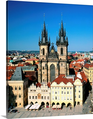 Czech Republic, Prague, Tyn Church, Old Town square