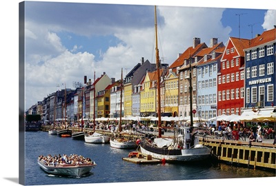 A Wall Art Canvas Picture Print Copenhagen Denmark Nyhavn Canal 3.2 