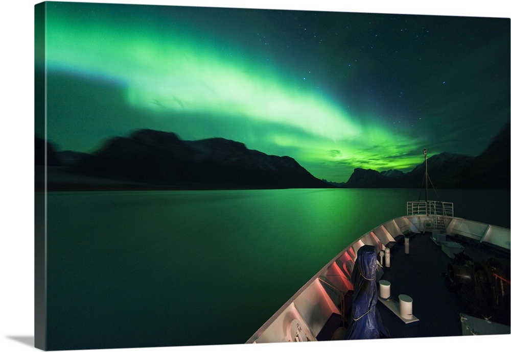 Denmark, Greenland, Qeqqata, Kangerlussuaq, Northern lights, Aurora Borealis