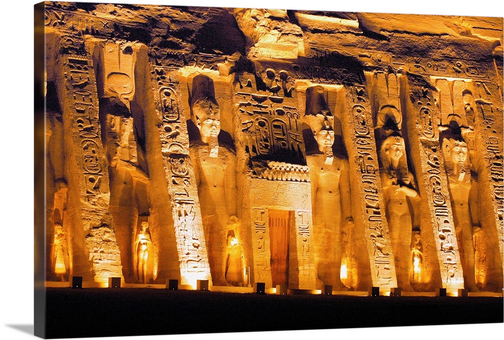 Egypt, Nubia, Abu Simbel, Temple of Hathor dedicated to Nefertari (Ramses Queen).