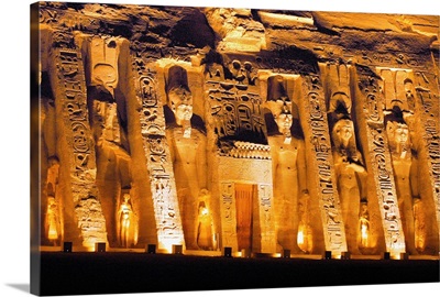 Egypt, Nubia, Abu Simbel, Temple of Hathor dedicated to Nefertari (Ramses Queen)