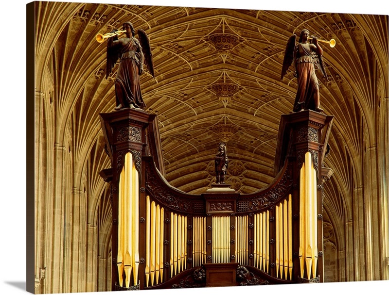England, Cambridge, King's College, Pipe Organ Great Big Canvas