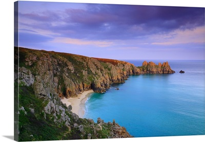 England, Cornwall, Penwith peninsula, Coastal landscape near Porthcurno