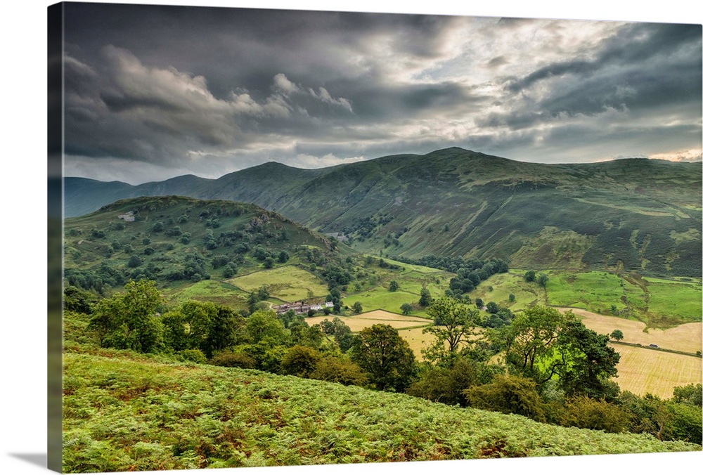 United Kingdom, UK, England, Great Britain, Lake District, Cumbria, Kirkstone Pass, View across the landscape