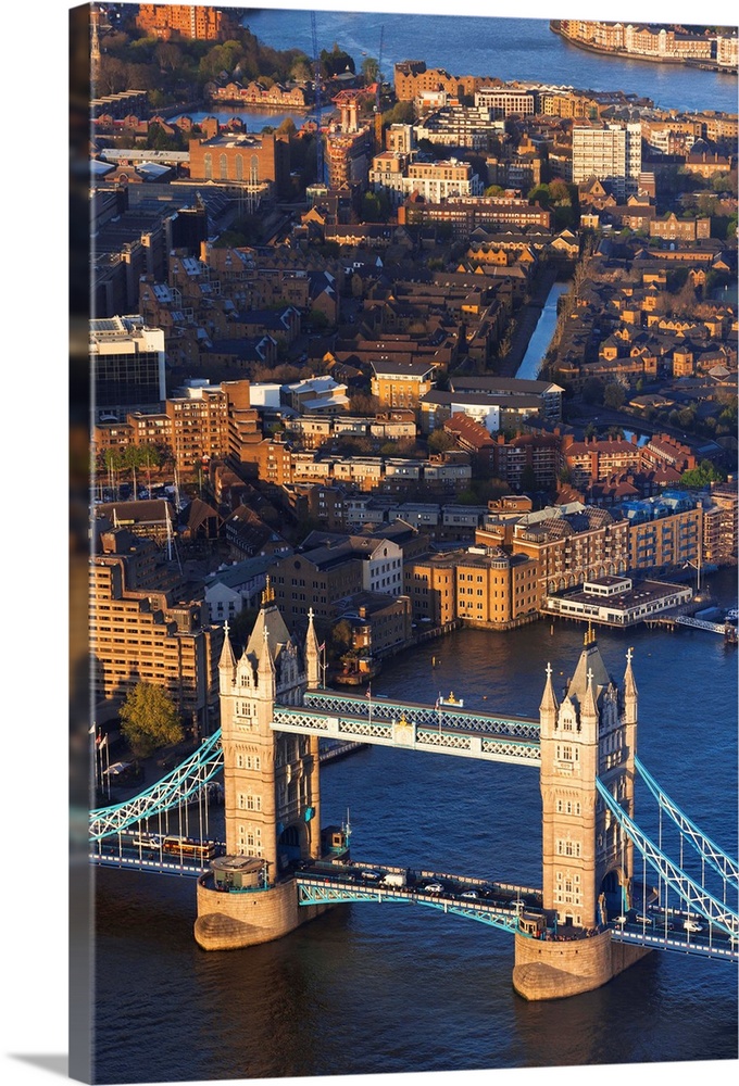 UK, England, Great Britain, London, City of London, Tower Bridge, View from the Shard observation deck.