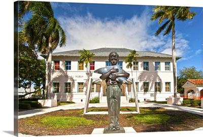 Florida, Delray Beach, Cornell Museum, Boy with Flag sculpture