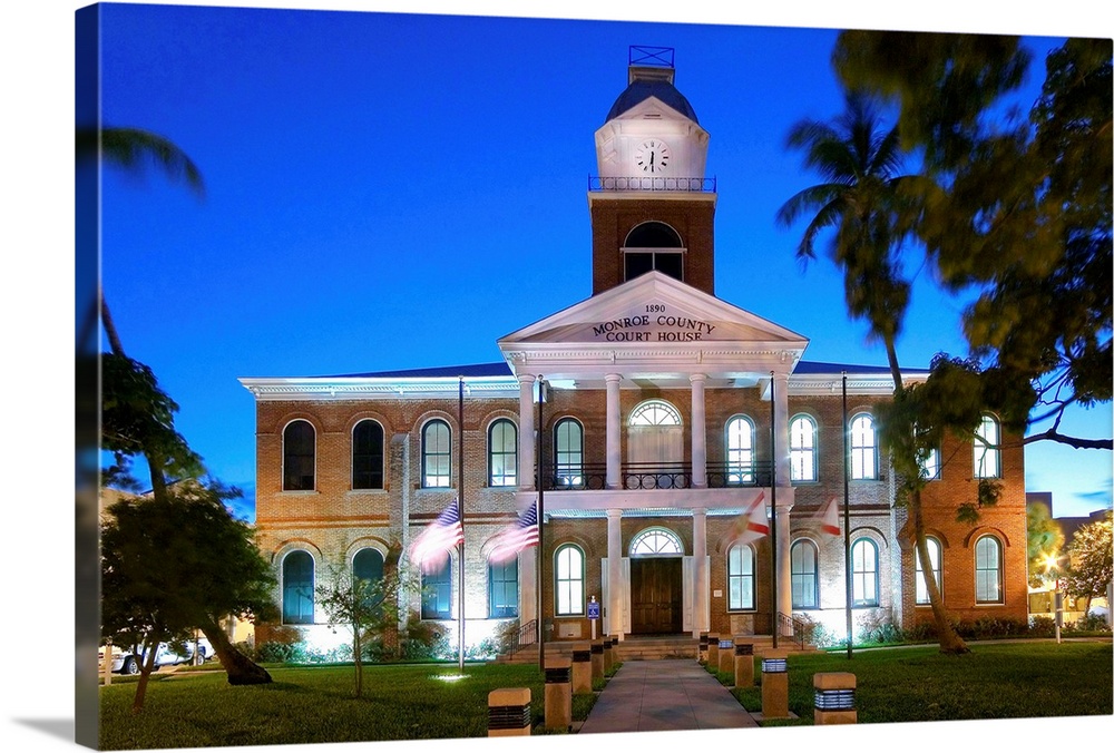 United States, USA, Florida, Florida Keys, Key West, The Monroe County Courthouse