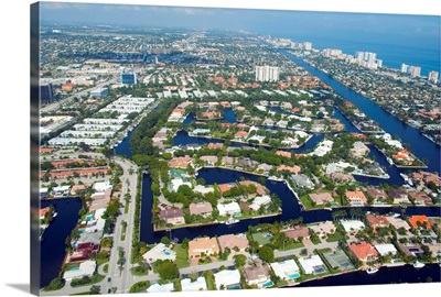 Florida, Fort Lauderdale, Aerial view