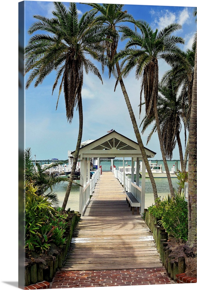 Florida, Useppa Island, pier, near Captiva Island