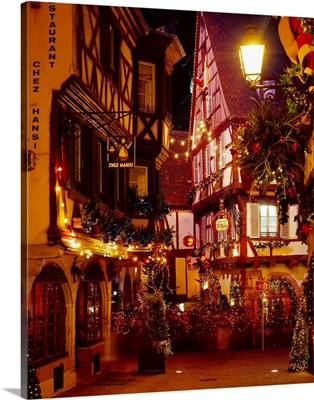 France, Alsace, Colmar, Christmas decoration