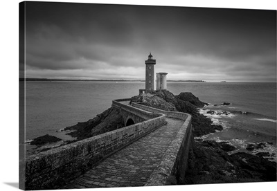 France, Brittany, Atlantic Ocean, Finistere, Petit Minou Lighthouse