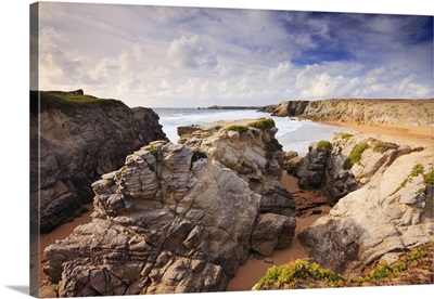 France, Brittany, Quiberon, Coastal landscape