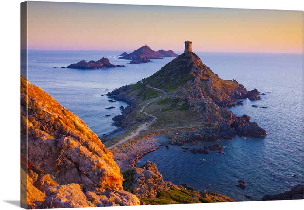 France, Corsica, Mediterranean sea, Corse-du-Sud, Sanguinaires Islands, Pointe de La Parata (Parata Point) near Ajaccio