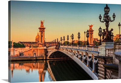 France, Ile-De-France, Seine, Paris, Eiffel Tower, Invalides, Alexander III Bridge