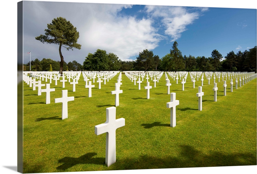 France, Normandy, English Channel, D-Day, Omaha Beach, Normandy American Cemetery