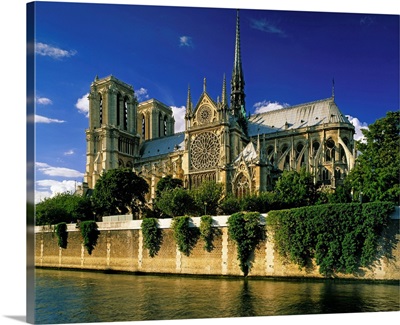 France, Paris, Notre Dame and Seine River