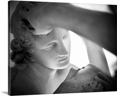 France, Paris, The Louvre, Detail Of Psyche Revived By Cupid's Kiss