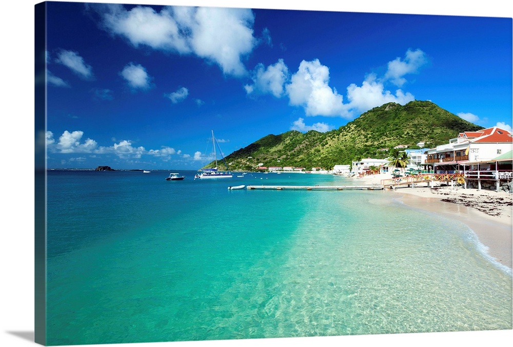 French Antilles, Caribs, Lesser Antilles, The beach at Grand Case