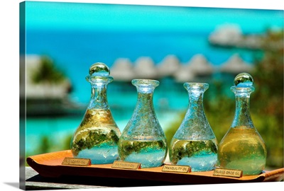 French Polynesia, Society Islands, Bora Bora, Bora Bora Nui Resort and Spa, oils