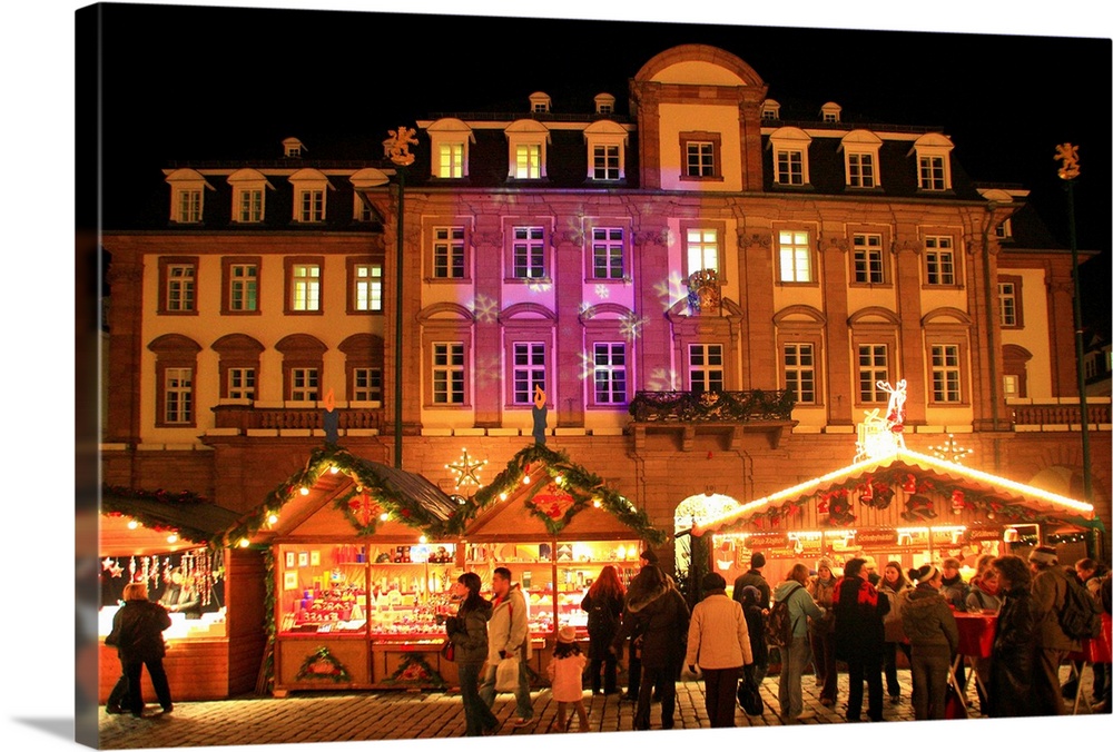 Germany, Baden-W..rttemberg, Heidelberg, Marktplatz (Market Square), Christmas market
