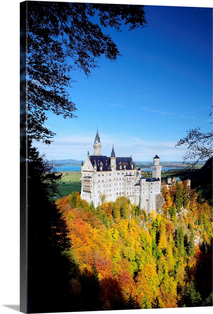 Germany, Bavaria, Bayern, Swabia, Schwaben, Neuschwanstein Castle, Schloss Neuschwanstein,.