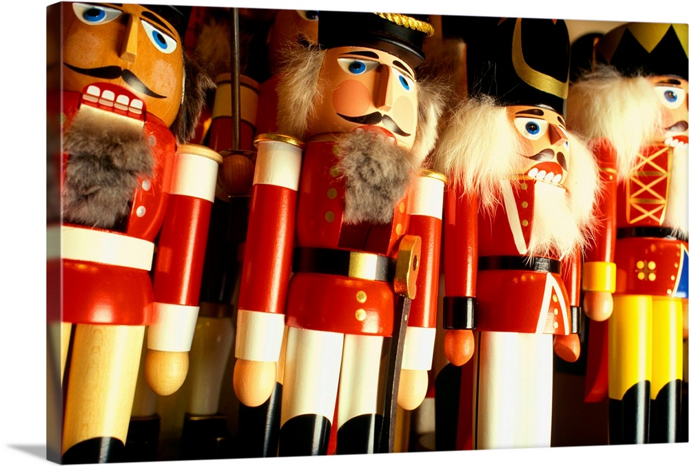 Germany, Bavaria, Kathe Wohlfahrt Christmas shop, toy soldiers nutcrackers