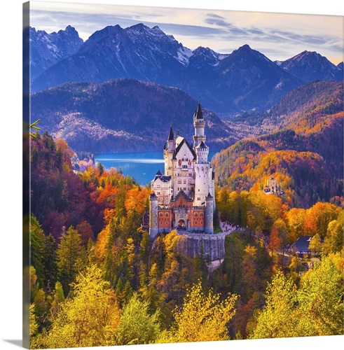 Lichtenstein Castle, Black Forest, Germany Photography, Swabian Alps,  Romantic Castle Art, Medieval, Fantasy, Fine Art Print, Wall Decor