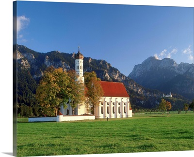 Germany, Bavaria, St. Coloman Church, near Fussen town