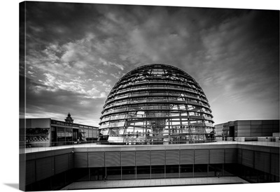 Germany, Berlin, Reichstag Parliament Building, Dome By Norman Foster Architect