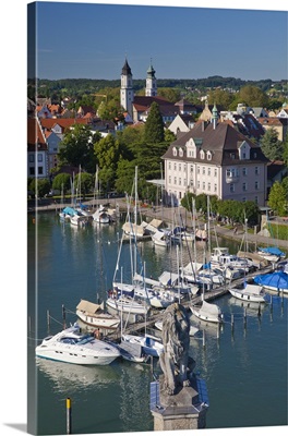 Germany, Lake Constance, Swabia, Schwaben, Lindau, Harbor