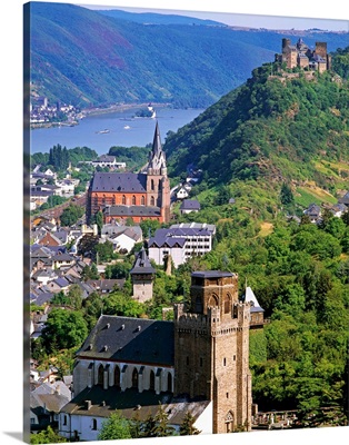 Germany, Rhineland-Palatinate, St. Martin Church, the Red Church and the town