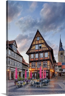 Germany, Saxony-Anhalt, Harz, Quedlinburg, old town, Unesco Heritage