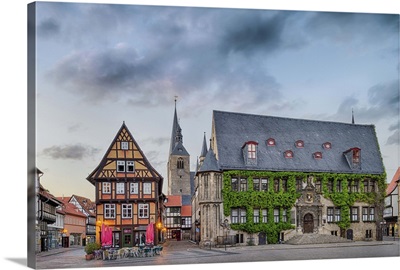 Germany, Saxony-Anhalt, Harz, Quedlinburg, town hall
