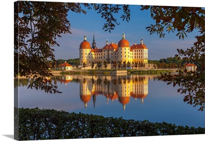 Germany, Saxony, Moritzburg, Moritzburg Castle, Near Dresden, Morning