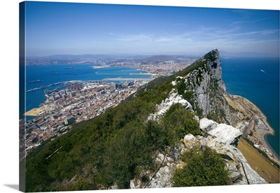 Gibraltar, Mediterranean sea, The Rock, Pillar of Hercules or Calpe