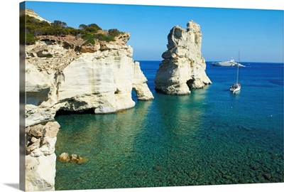 Greece, Aegean islands, Aegean sea, Cyclades, Milos island, Kleftiko bay