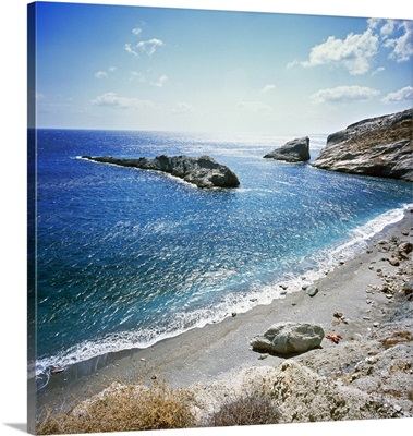 Greece, Aegean islands, Cyclades, Folegandros island, Katergo beach