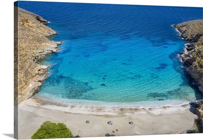 Greece, Aegean Islands, Cyclades, Kea Island, Mediterranean Sea, Sikamia Beach
