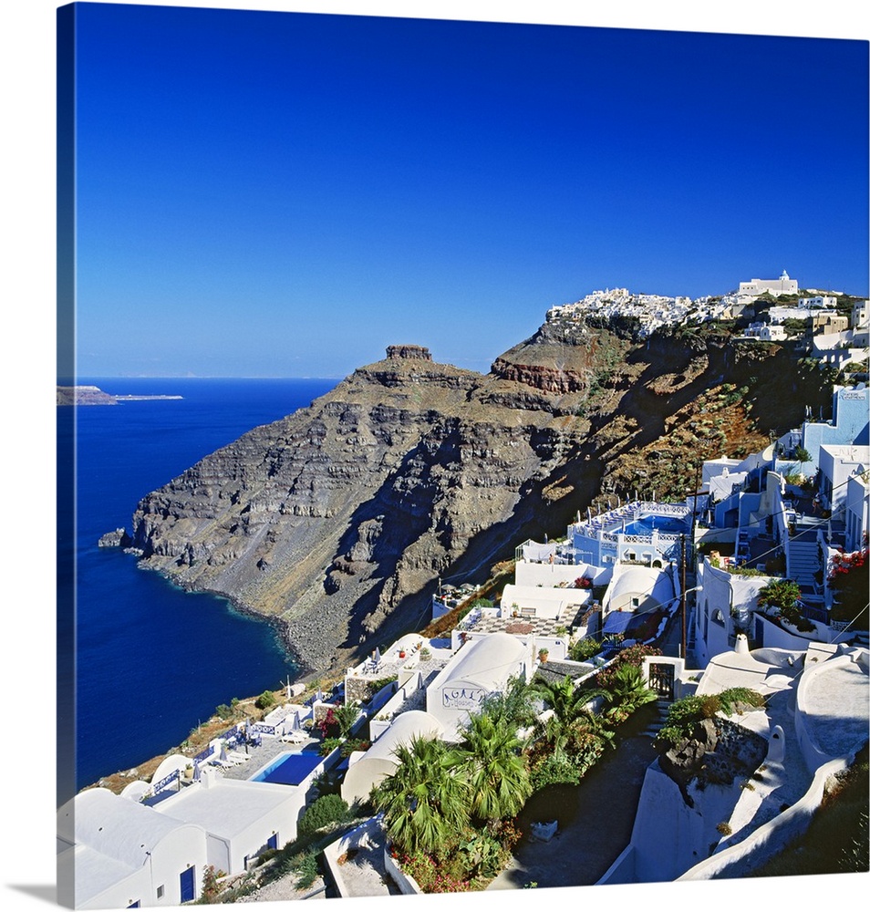 Greece, Aegean islands, Cyclades, Santorini island, Thera, Mediterranean area, Mediterranean sea, Travel Destination, Oia,...