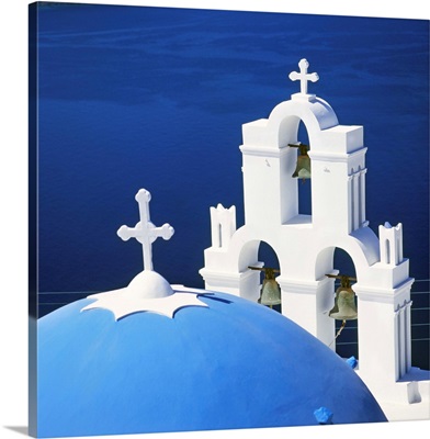 Greece, Aegean islands, Cyclades, Santorini, Typical church