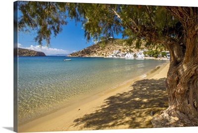 Greece, Aegean Islands, Greek Islands, Cyclades, Sifnos Island, Vathi Beach