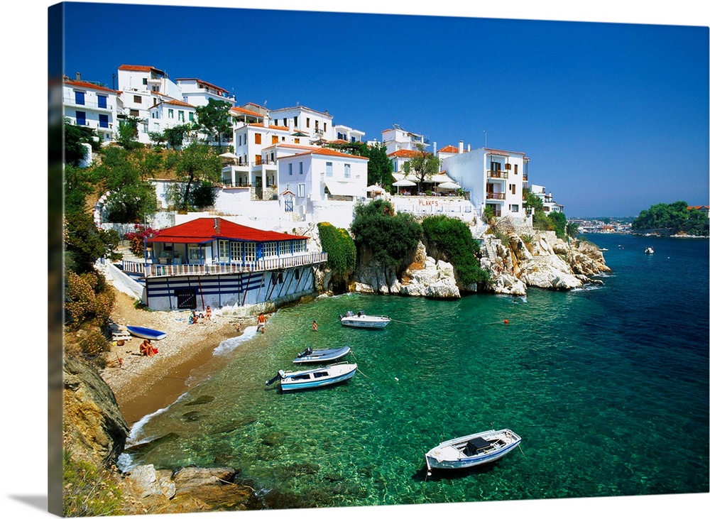 Greece, Aegean Islands, Skiathos, Skiathos, old town