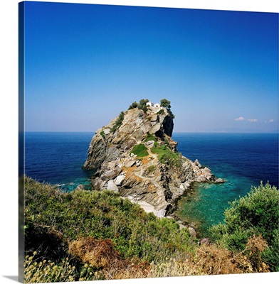 Greece, Aegean islands, Skopelos island, Sporades, Agios Ioannis sto Kastri church